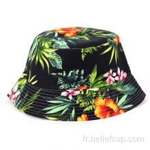 Chapeau de soleil de plage personnalisé chapeau de seau